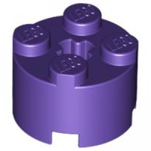 Steen, Rond 2x2 Dark Purple